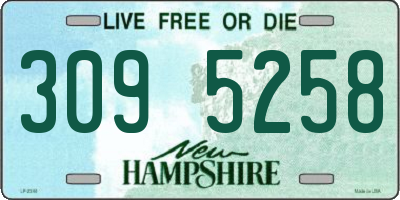 NH license plate 3095258