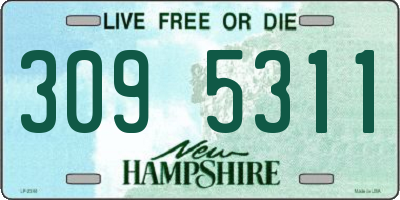 NH license plate 3095311
