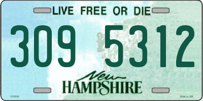 NH license plate 3095312
