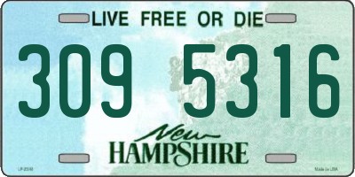 NH license plate 3095316