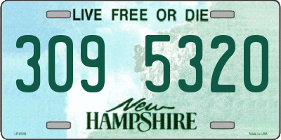 NH license plate 3095320