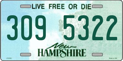 NH license plate 3095322