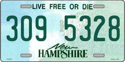 NH license plate 3095328