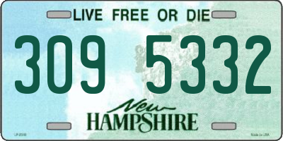 NH license plate 3095332