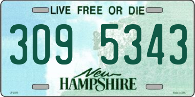 NH license plate 3095343