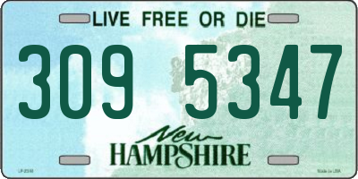 NH license plate 3095347