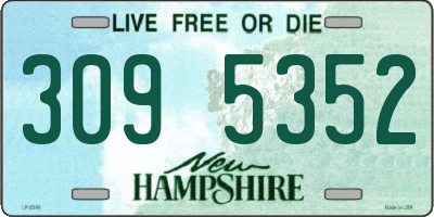 NH license plate 3095352