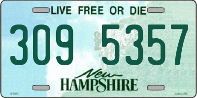 NH license plate 3095357