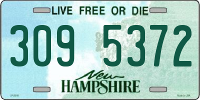 NH license plate 3095372
