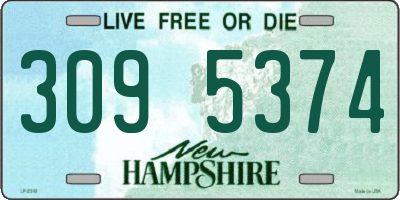 NH license plate 3095374