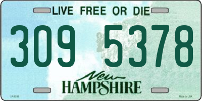 NH license plate 3095378