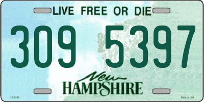 NH license plate 3095397