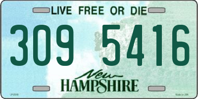 NH license plate 3095416
