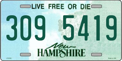 NH license plate 3095419