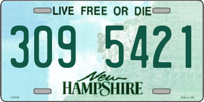 NH license plate 3095421