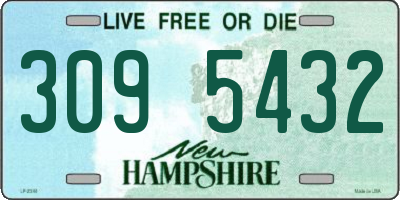 NH license plate 3095432