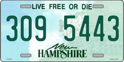 NH license plate 3095443