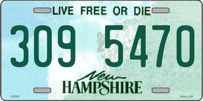 NH license plate 3095470