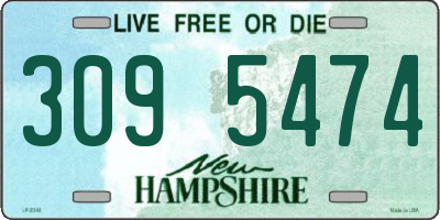 NH license plate 3095474