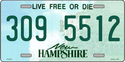 NH license plate 3095512