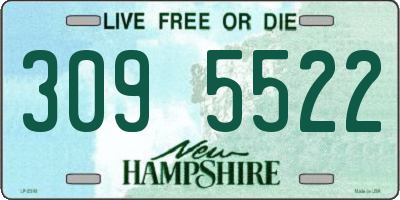 NH license plate 3095522