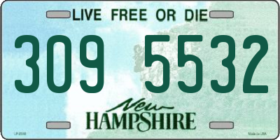 NH license plate 3095532