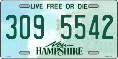 NH license plate 3095542