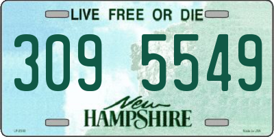 NH license plate 3095549