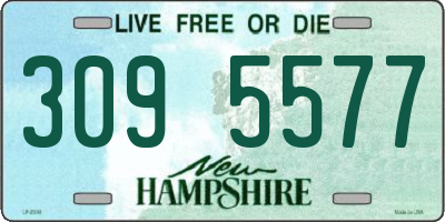 NH license plate 3095577