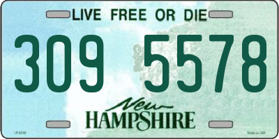 NH license plate 3095578