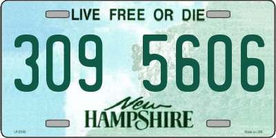 NH license plate 3095606
