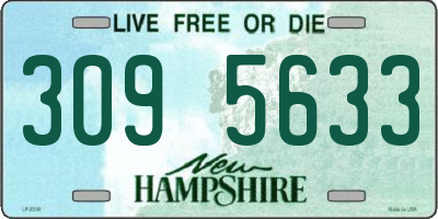 NH license plate 3095633