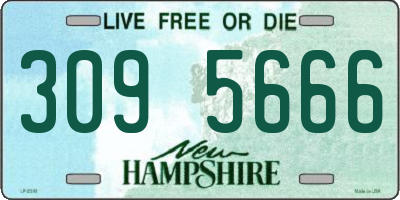 NH license plate 3095666