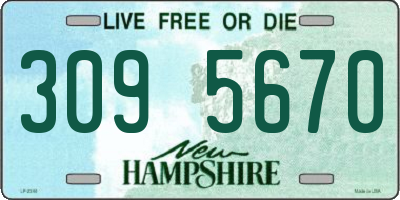 NH license plate 3095670