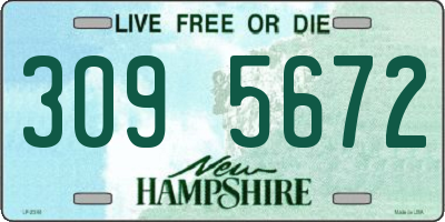 NH license plate 3095672
