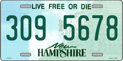 NH license plate 3095678