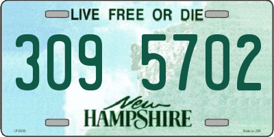 NH license plate 3095702