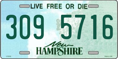 NH license plate 3095716