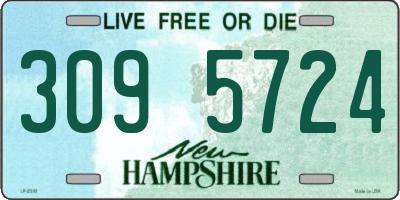 NH license plate 3095724