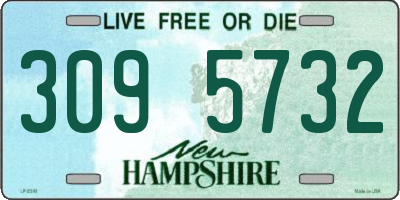 NH license plate 3095732