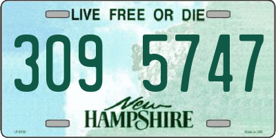 NH license plate 3095747