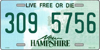 NH license plate 3095756