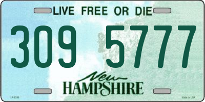 NH license plate 3095777