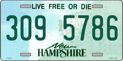 NH license plate 3095786