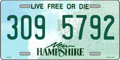 NH license plate 3095792