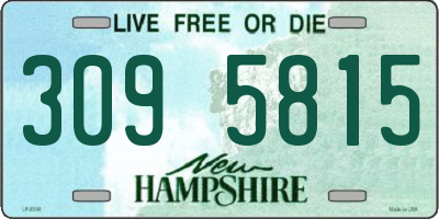 NH license plate 3095815