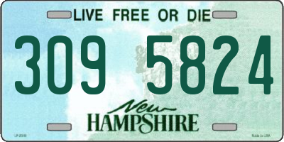 NH license plate 3095824