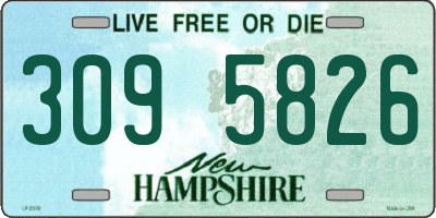 NH license plate 3095826