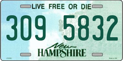 NH license plate 3095832