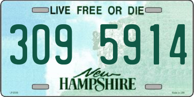 NH license plate 3095914